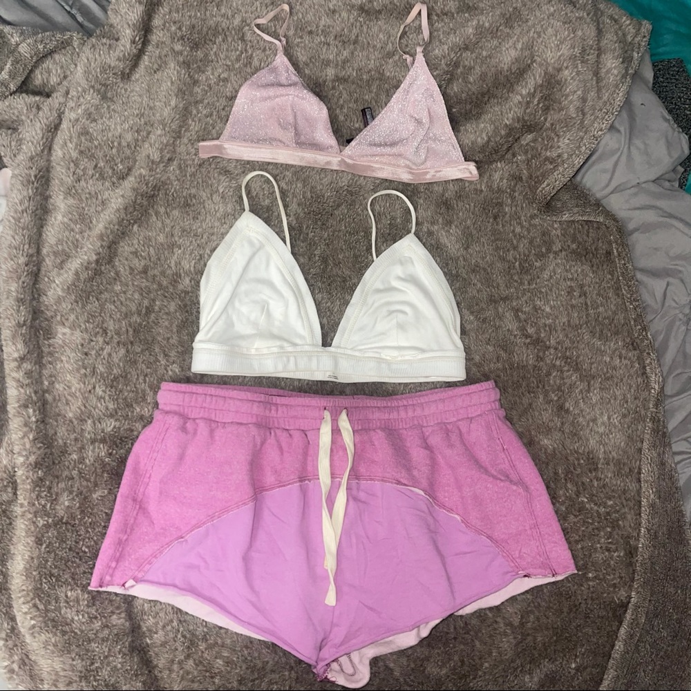 Urban Outfitters Bralettes and Shorts Lounge Set